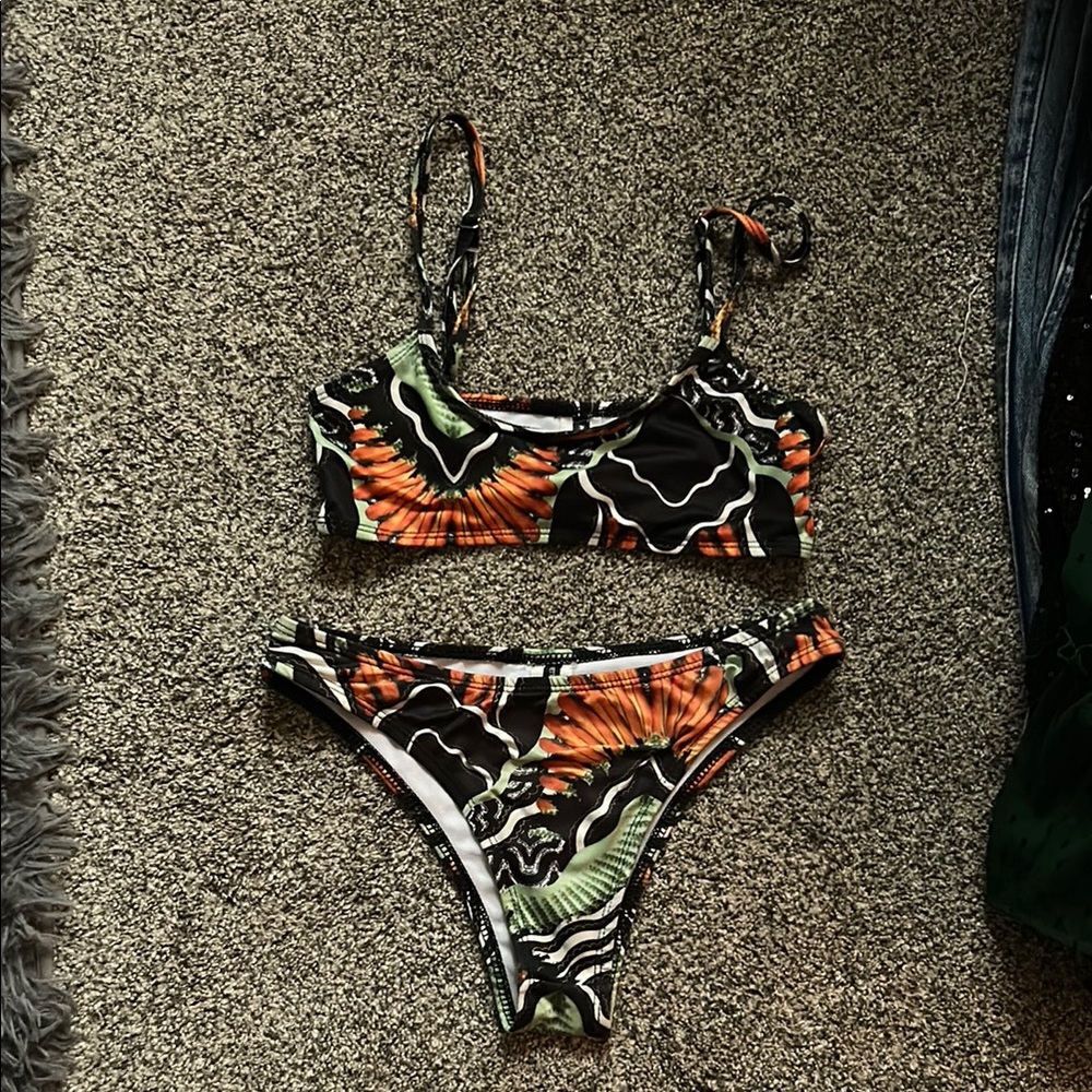 Vibrant Patterned Bikini Set